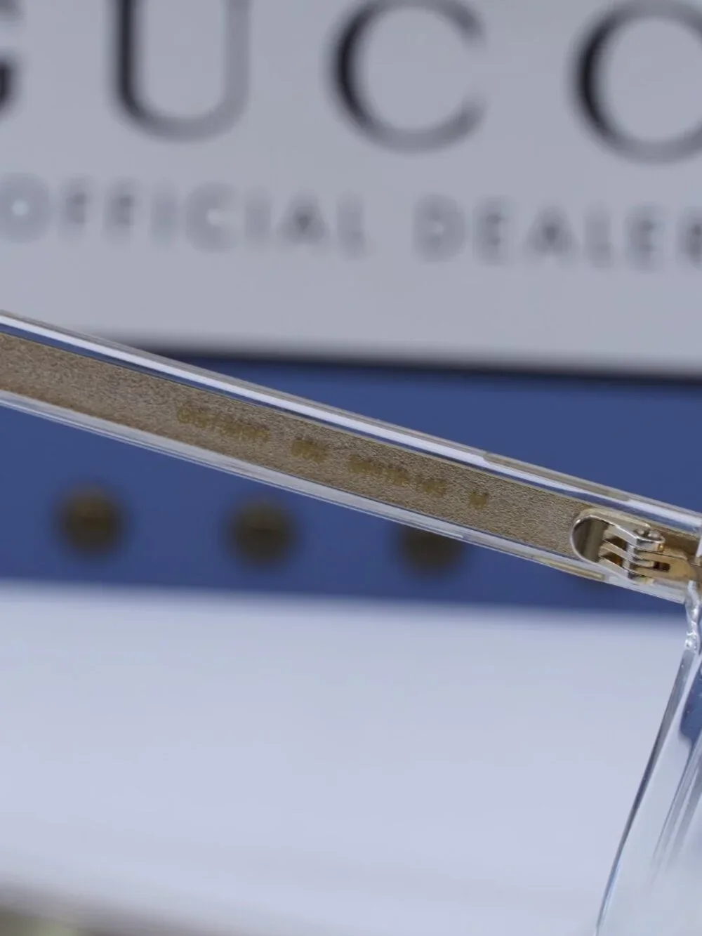 Gucci GG1320O 003 Aviator Eyeglasses – Transparent 54mm